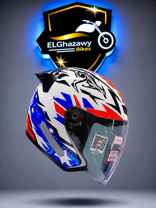 LS2 OF 608 WHITE RED BLUE (XL)