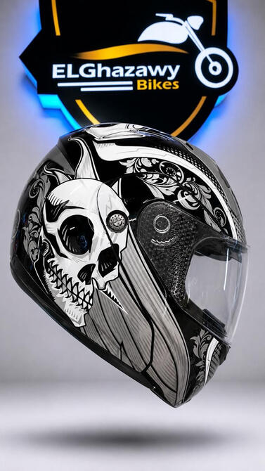 MRC full mask black silver